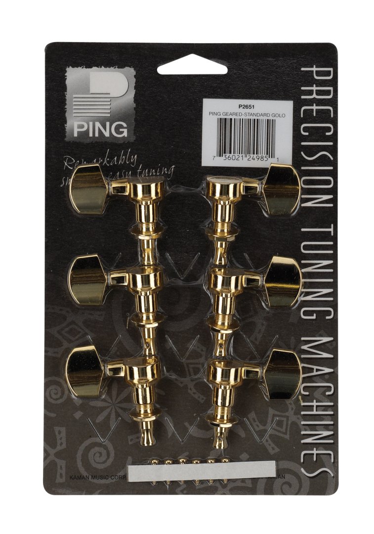 Ping Ping P2651 Standard 3+3 Individual Machine Heads. Gold