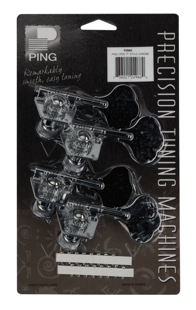 Ping Ping P2682 Ping Popular Open Style Bass Machine Heads. 4-Left Chrome