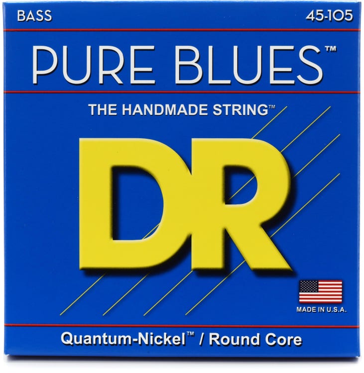 DR DR Strings PB-45 Pure Blues Quantum-Nickel/Round Core Bass Guitar Stri