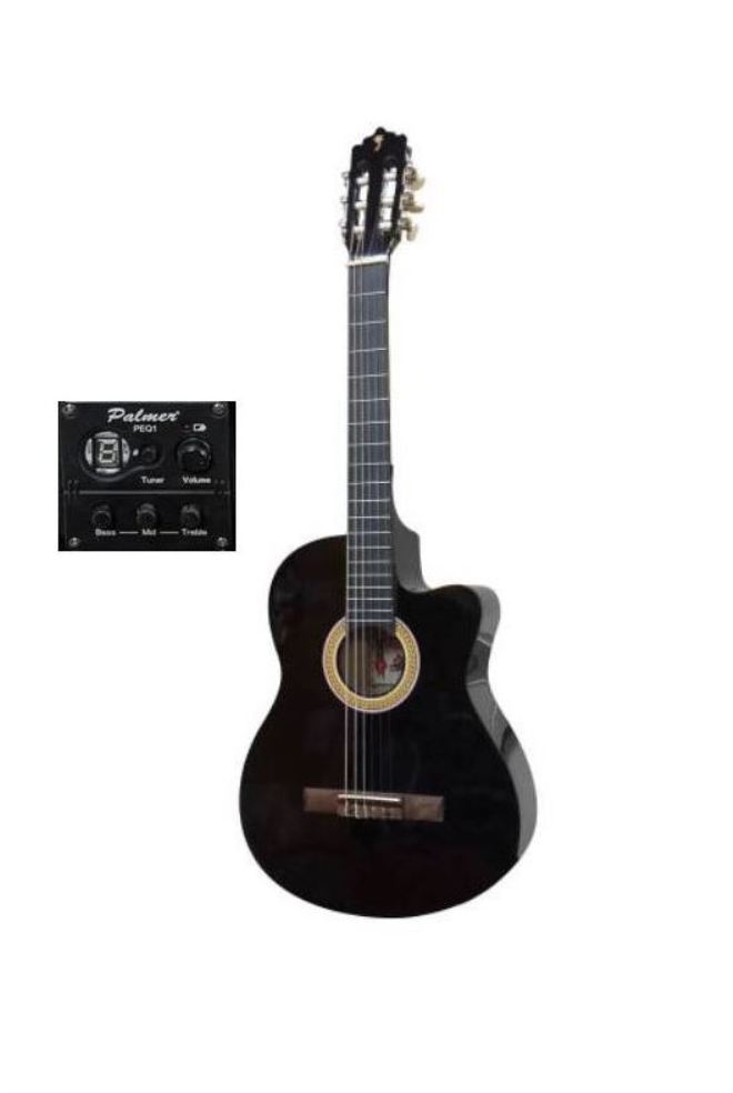 Palmer Palmer Classical Acoustic Electric Guitar Black