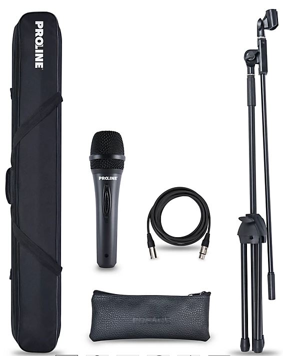 Proline PLMP1 Proline Mic Package w/Stand, and Carrying Case