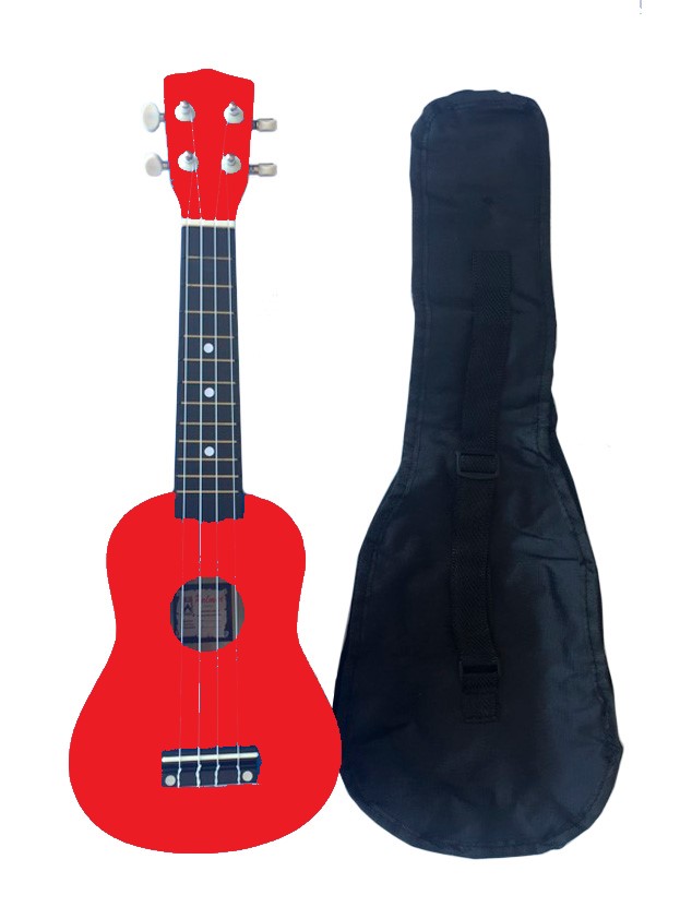 Palmer Palmer Soprano Ukulele Red + Gig Bag