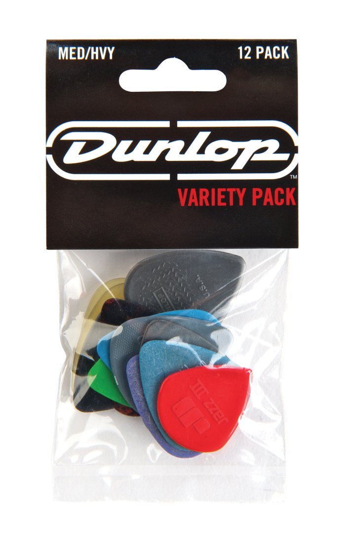 Dunlop Dunlop PVP102 Guitar Pick Variety Pack Medium/Heavy. (12 Pack)