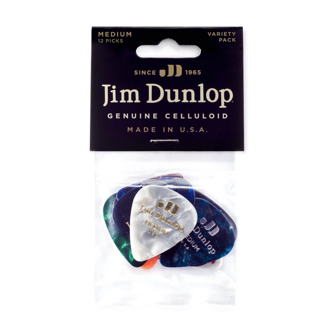 Dunlop Dunlop PVP106 Celluloid Medium Variety Pack Guitar Picks