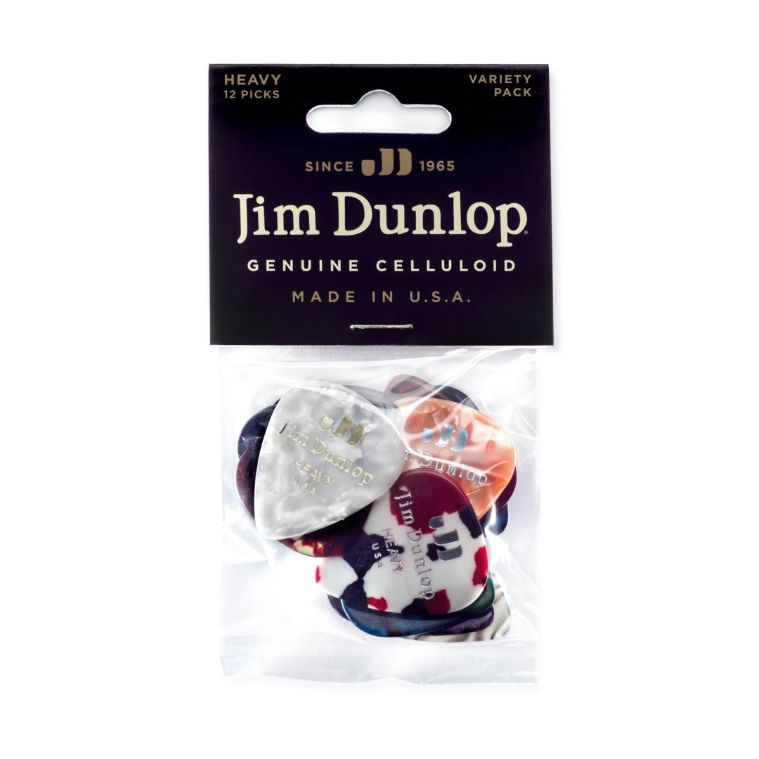 Dunlop Dunlop PVP107 Celluloid Heavy Variety Pack Guitar Picks