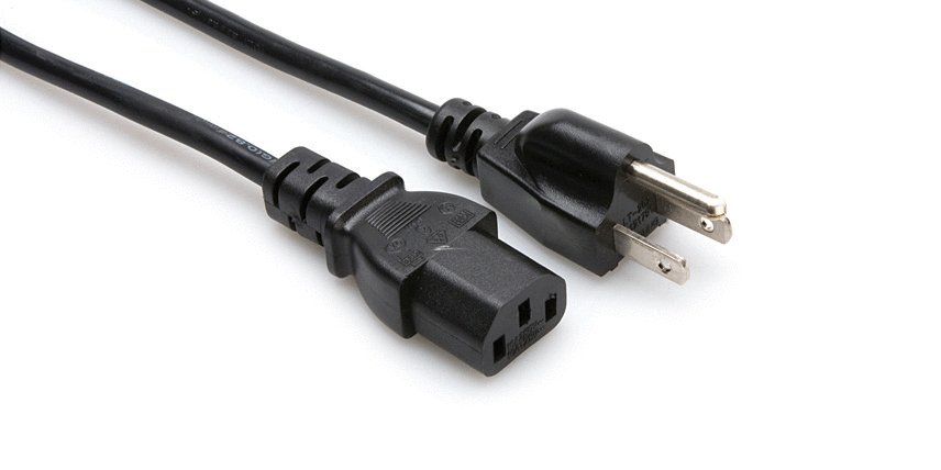 Hosa Hosa PWC-143 Power Cord IEC C13 to NEMA 5-15P. 3'