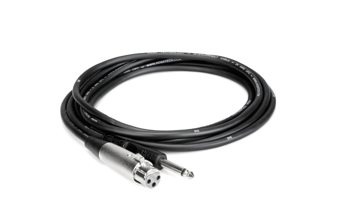 Hosa Hosa PXF-105 Unbalanced Interconnect XLR3F to 1/4" TS. 5'