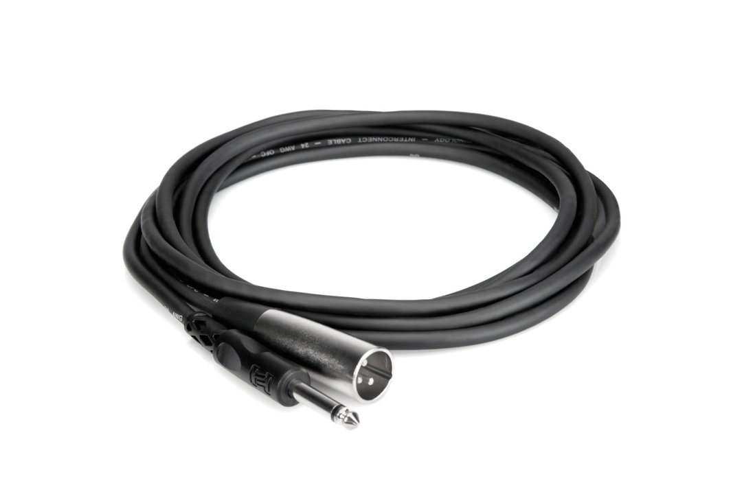 Hosa Hosa PXM-105 Unbalanced Interconnect 1/4" TS to XLR3M. 5'