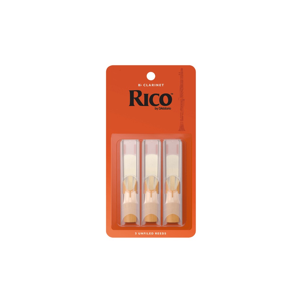 RICO RCA0320 Rico Bb Clarinet Reeds #2; 3ct