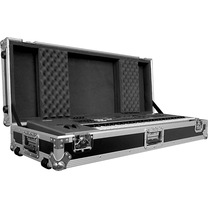Road Runner Road Runner Keyboard Flight Case With Casters Black 61 Key