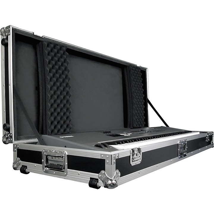 Road Runner Road Runner Keyboard Flight Case With Casters Black 76 Key