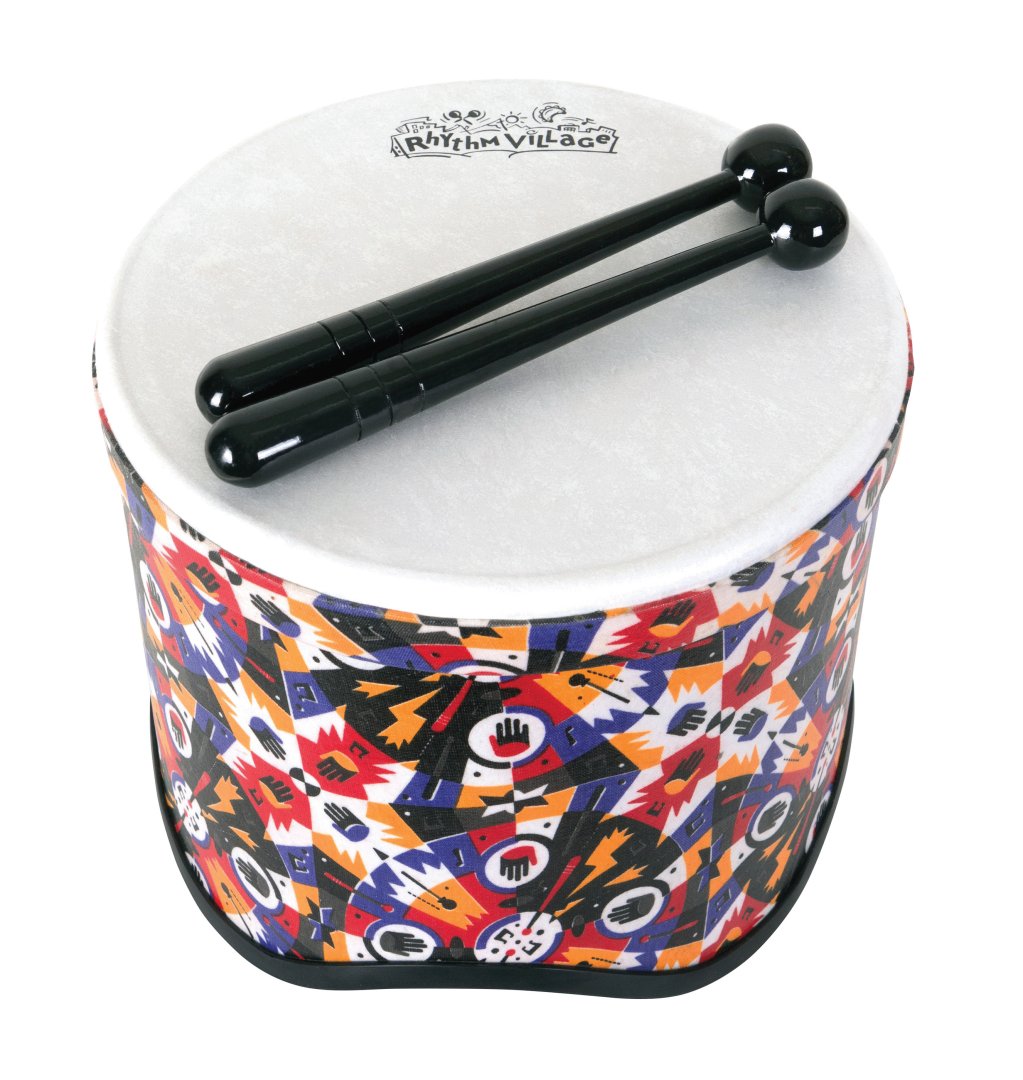 Rhythm Tech Rhythm Village Benkadi Club Series Tom with Mallets. 10"