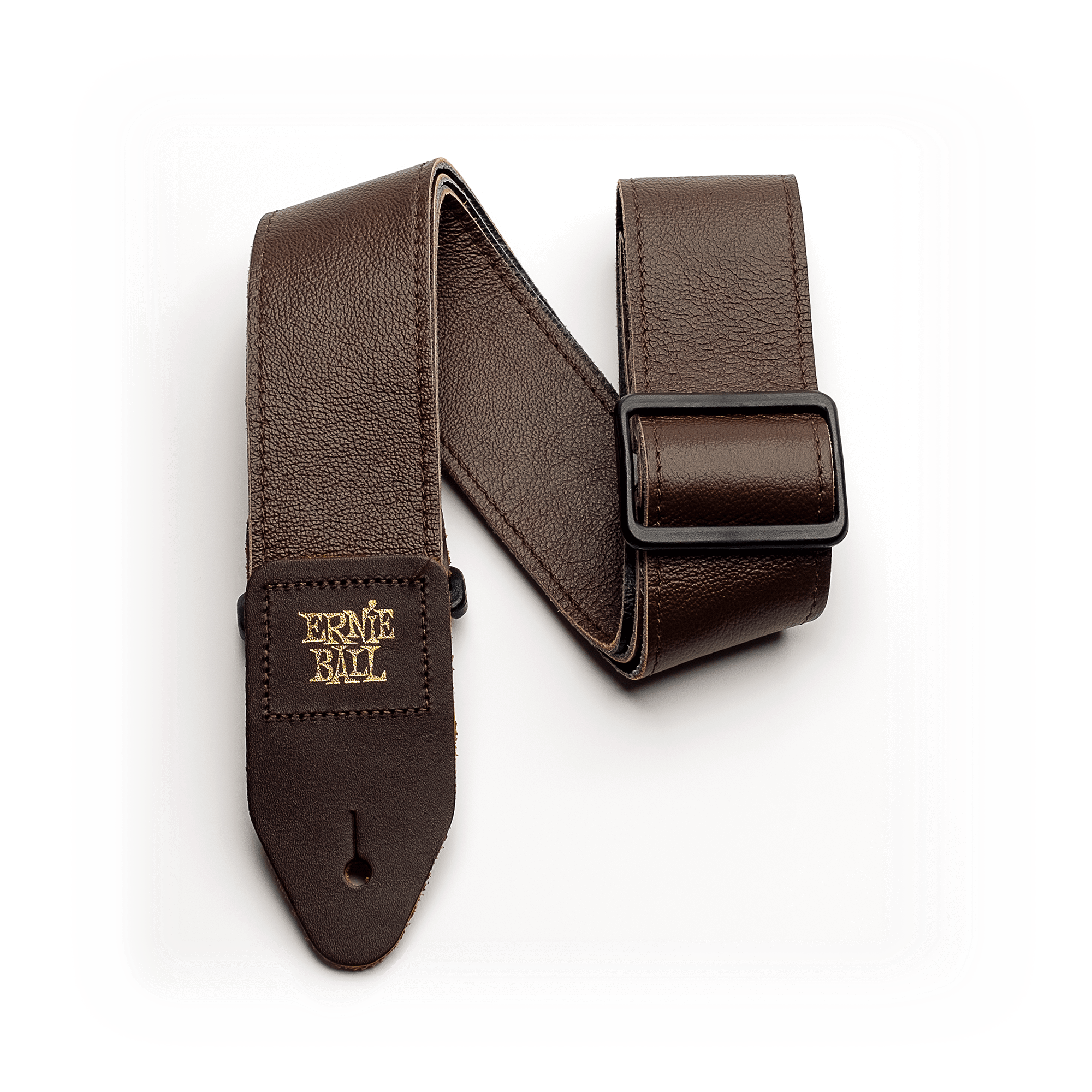 Ernie Ball Ernie Ball 2" Tri-Glide Italian Leather Strap - Brown