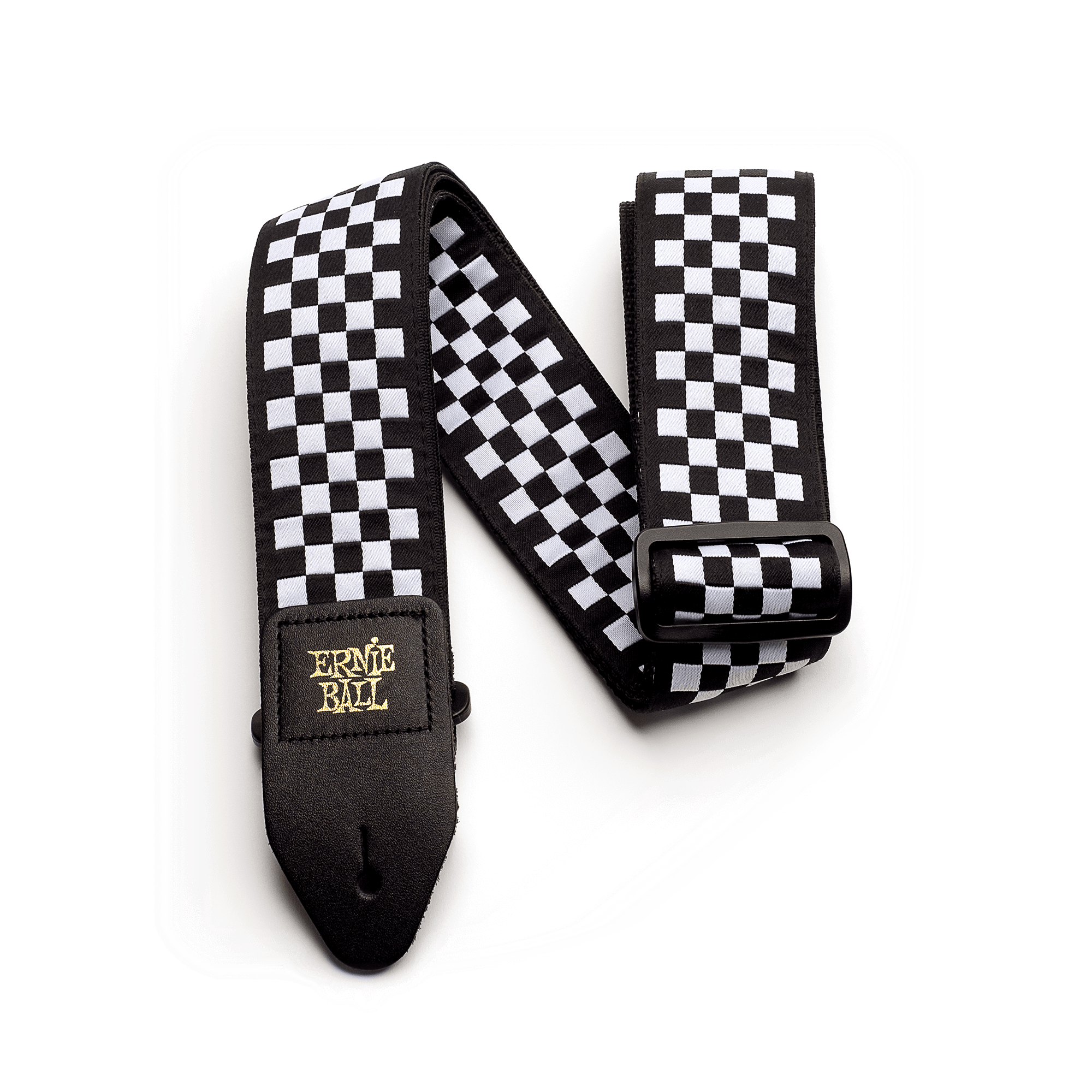 Ernie Ball Ernie Ball Black and White Checkered Jacquard Guitar Strap
