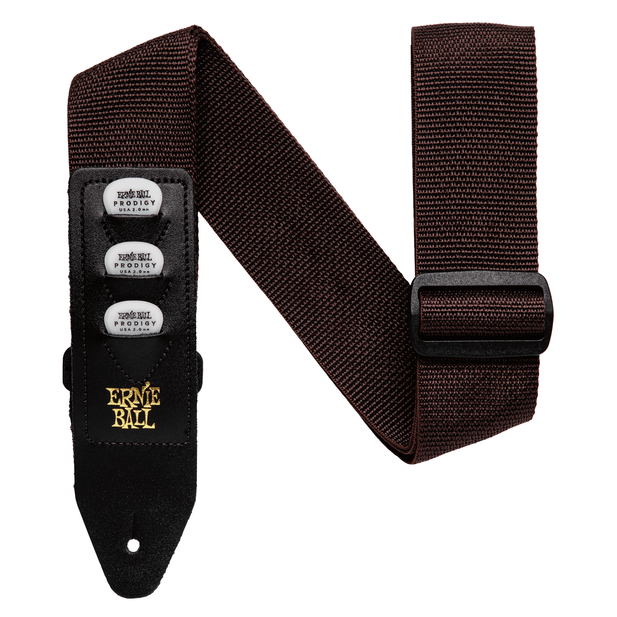 Ernie Ball Ernie Ball Brown Pickholder Strap