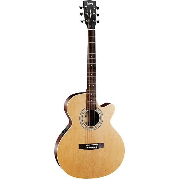 Cort Cort SFXMEOP SFX Series Acoustic Electric Cutaway Guitar. Open Pore