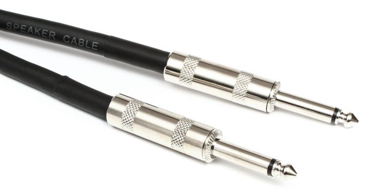 Hosa Hosa SKJ-605 Speaker Cable - 1/4 inch TS to 1/4 inch TS - 5 foot