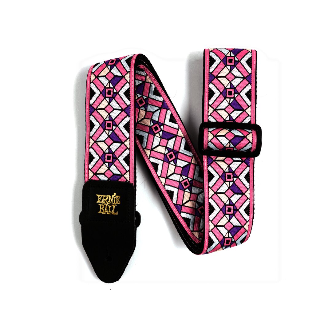 Ernie Ball Ernie Ball Kaleidoscope Pink Jacquard Strap