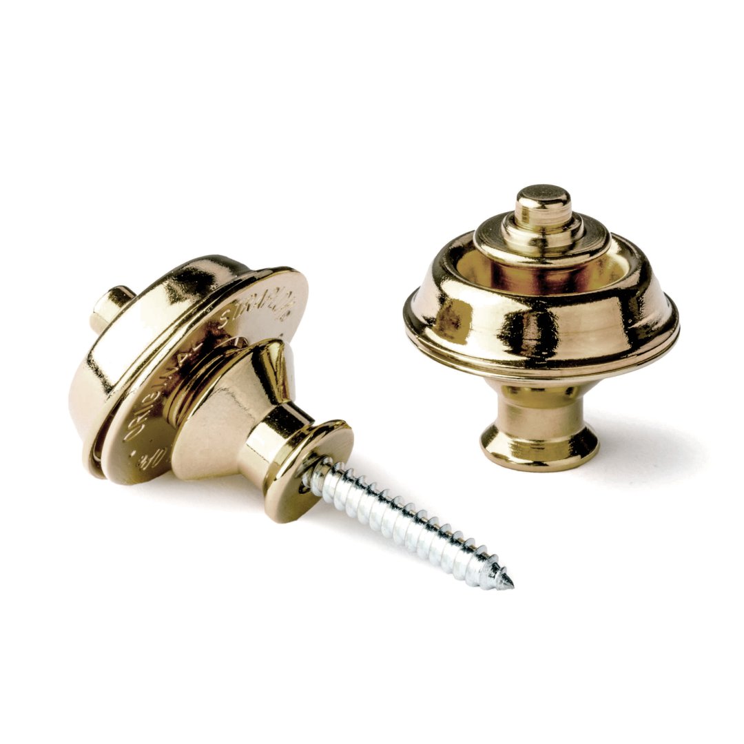 Dunlop Dunlop SLS1032BR Straplok Strap Retainers Dual Design. Brass