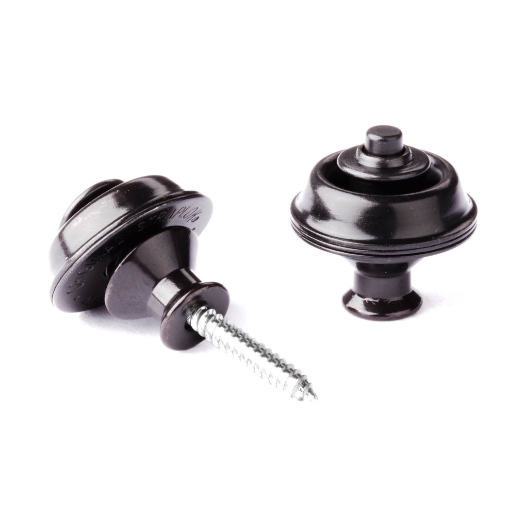 Dunlop Dunlop SLS1033BK Straplok Strap Retainers Dual Design. Black Oxide