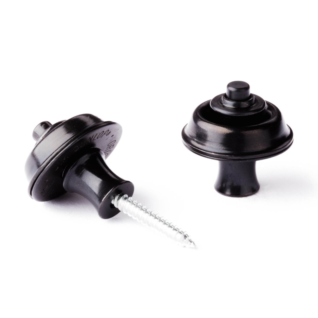 Dunlop Dunlop SLS1103BK Straplok Strap Retainers Original. Black Oxide