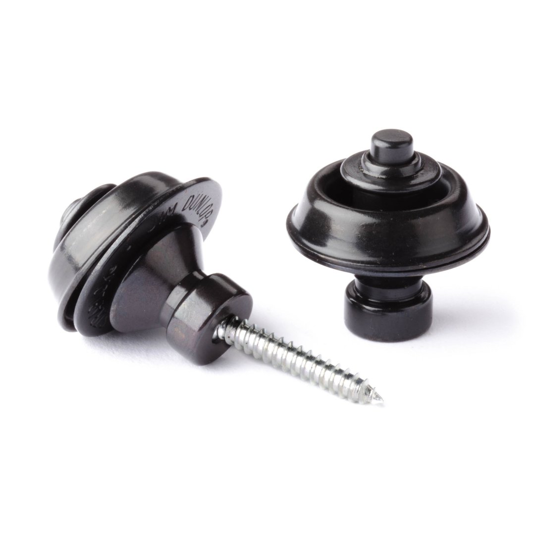 Dunlop Dunlop SLS1503BK Straplok Strap Retainers Traditional. Black Oxide