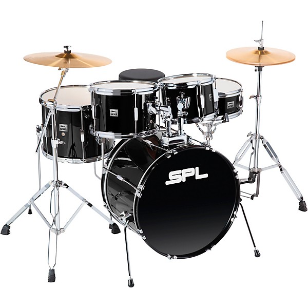 Sound Percussion Labs Sound Percussion Labs Kicker 5-Piece Complete Drum Set Black