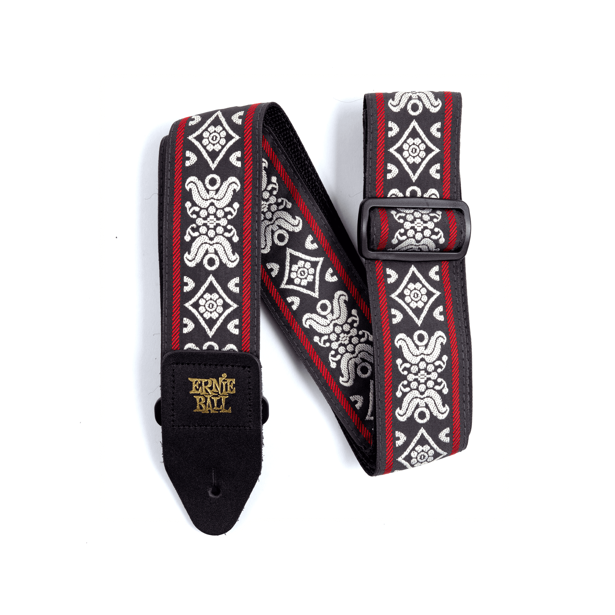 Ernie Ball Ernie Ball Blackjack Red Jacquard Strap