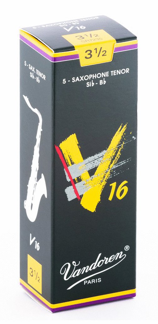 Vandoren Vandoren SR7235 Tenor Saxophone V16 Reeds Strength #3.5. (Box of 5)