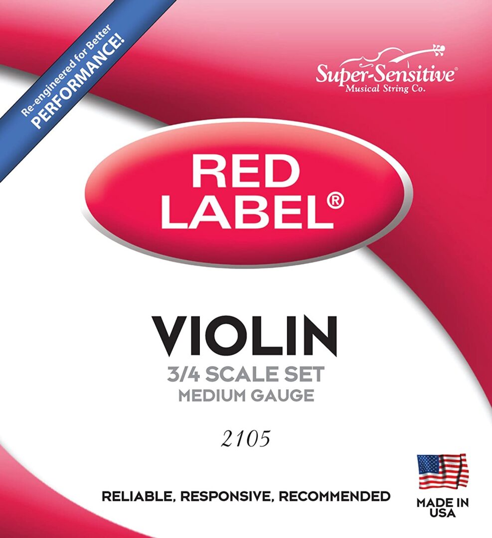 Super Sensitive Super Sensitive Steelcore 3/4 Violin Strings: Set