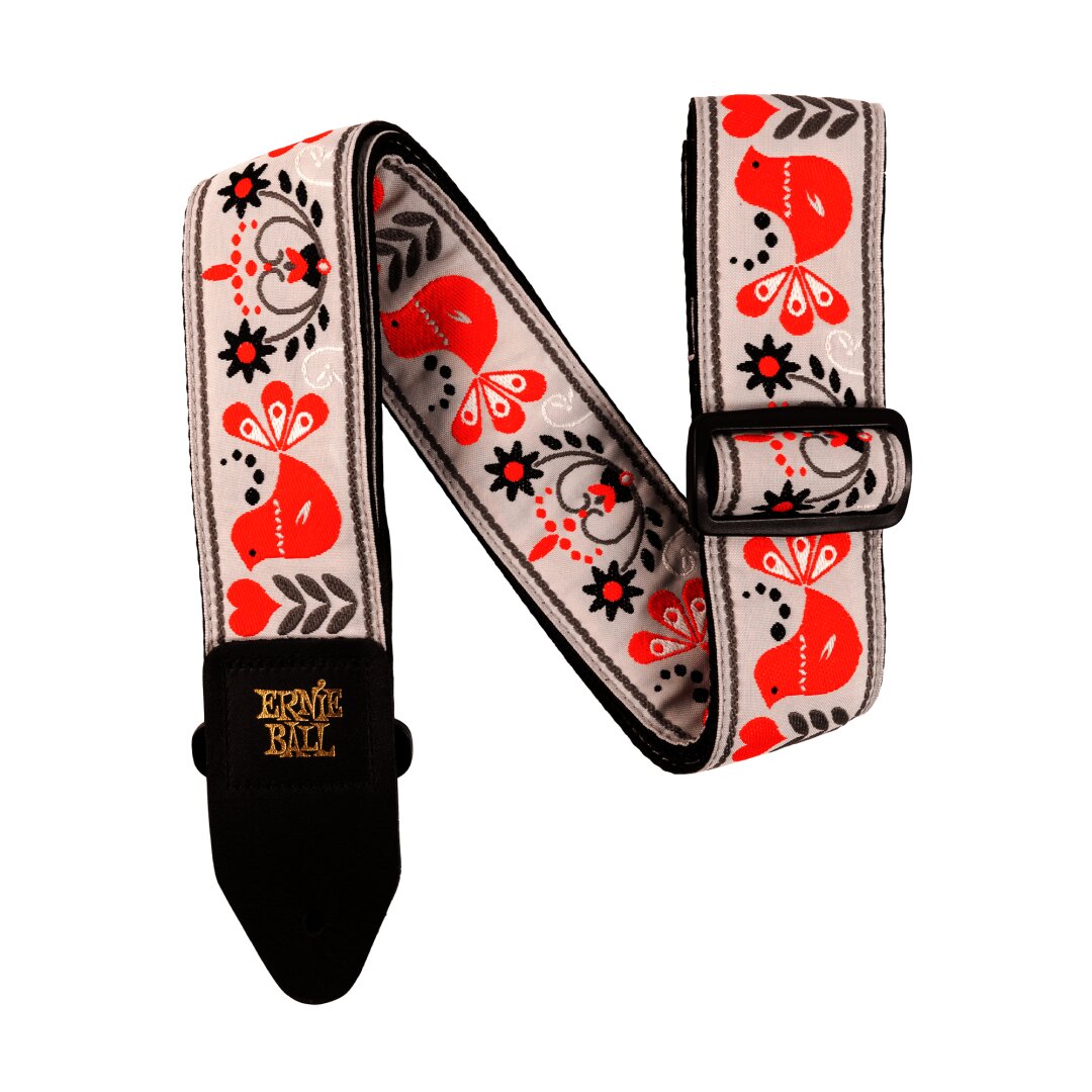 Ernie Ball Ernie Ball Red Bird Winter Jacquard Strap