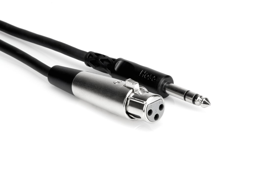 Hosa Hosa STX-102F Balanced Interconnect XLR3F to 1/4" TRS. 2'