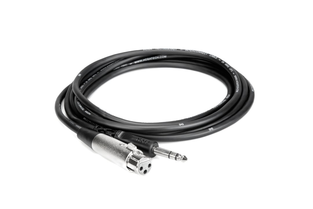 Hosa Hosa STX-105F Balanced Interconnect XLR3F to 1/4" TRS. 5'