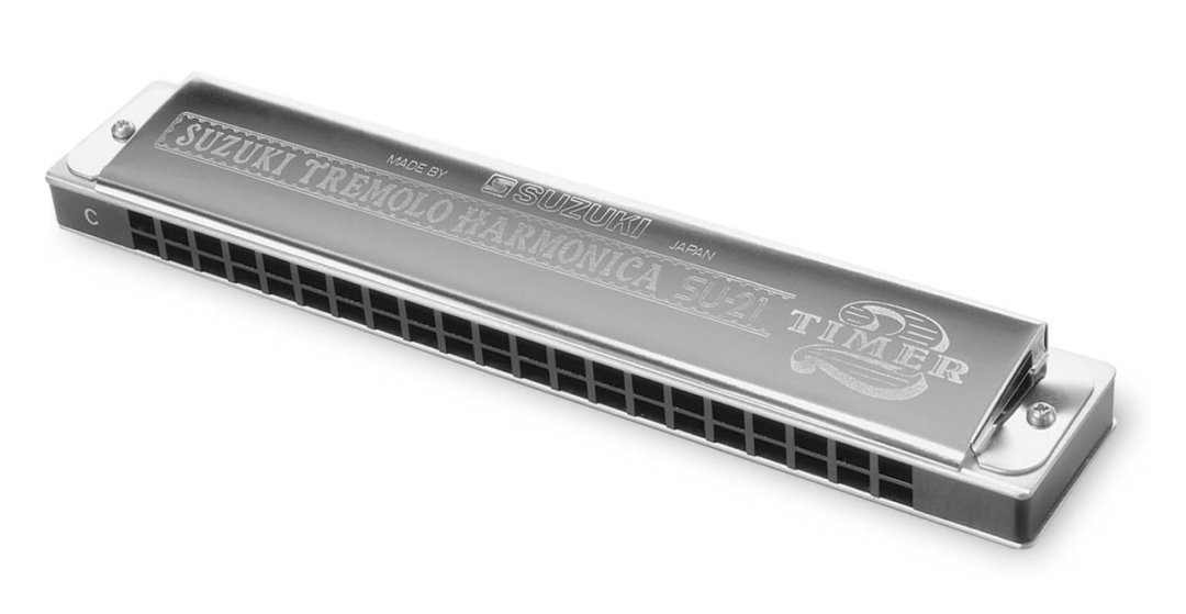 Suzuki Suzuki SU-21-C 2 Timer Harmonica. Traditional 21 Hole Dual Note Diaton