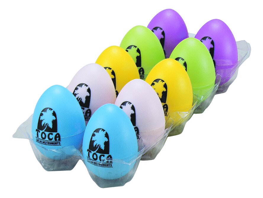 Toca Percussion TOCA RAINBOW EGG SHAKER 10BX