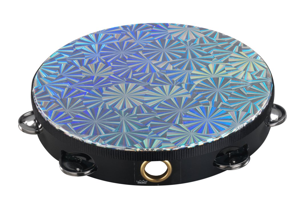 Remo Remo TA-4110-43 Prizmatic Tambourine. 1 Row Chrome 10"