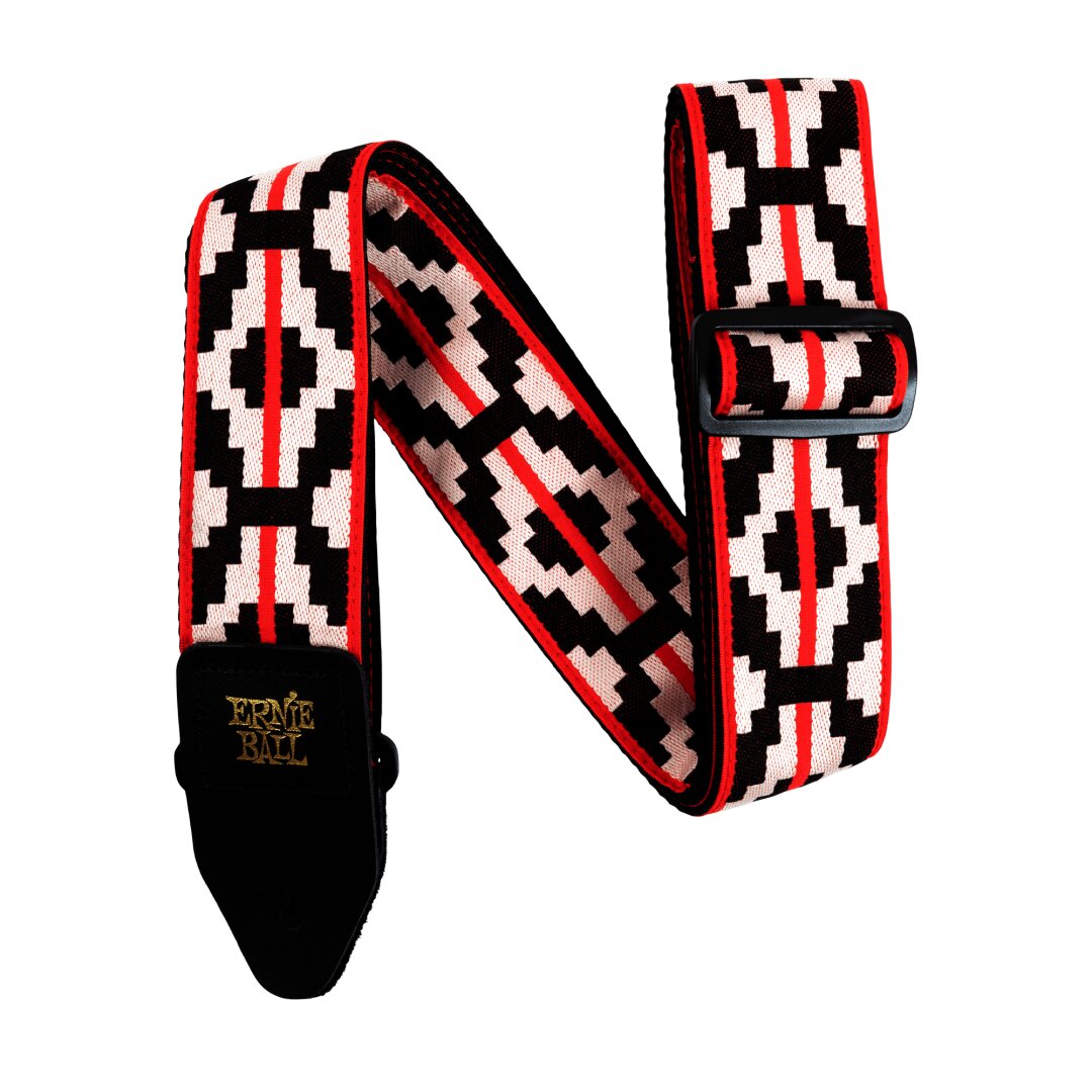Ernie Ball Ernie Ball Ristra Red Jacquard Strap
