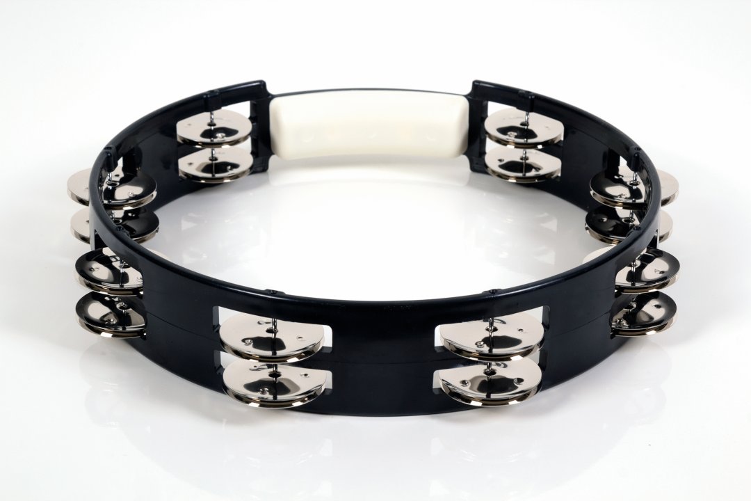 Rhythm Tech Rhythm Tech TC4010 True Colors Tambourine. Black 10"
