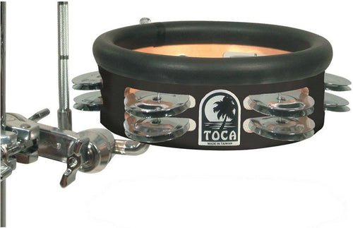 Toca Percussion Toca Percussion Jingle-Hit Tambourine with Gibraltar Mount - Black Mar