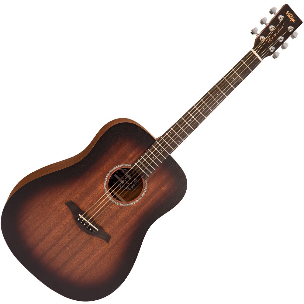 Vintage Vintage Statesboro' 'Dreadnought' Acoustic Guitar ~ Whisky Sour