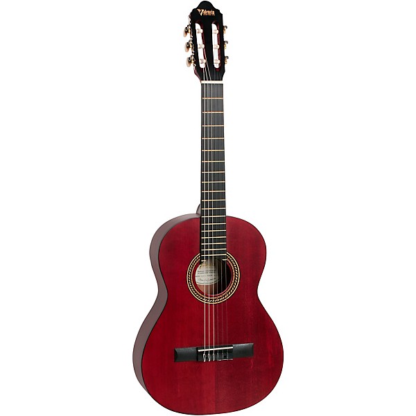 Valencia Valencia VC203 200 Series 3/4 Size Classical Guitar. Transparent Wine