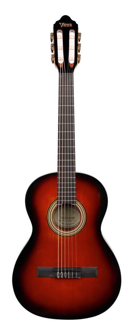 Valencia Valencia VC263HCSB 260 Series Classical Guitar. Classic Sunburst Hybri