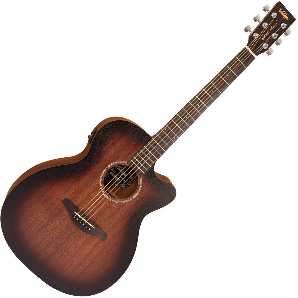 Vintage Vintage Statesboro' 'Orchestra' Electro-Acoustic Guitar ~ Whisky Sour