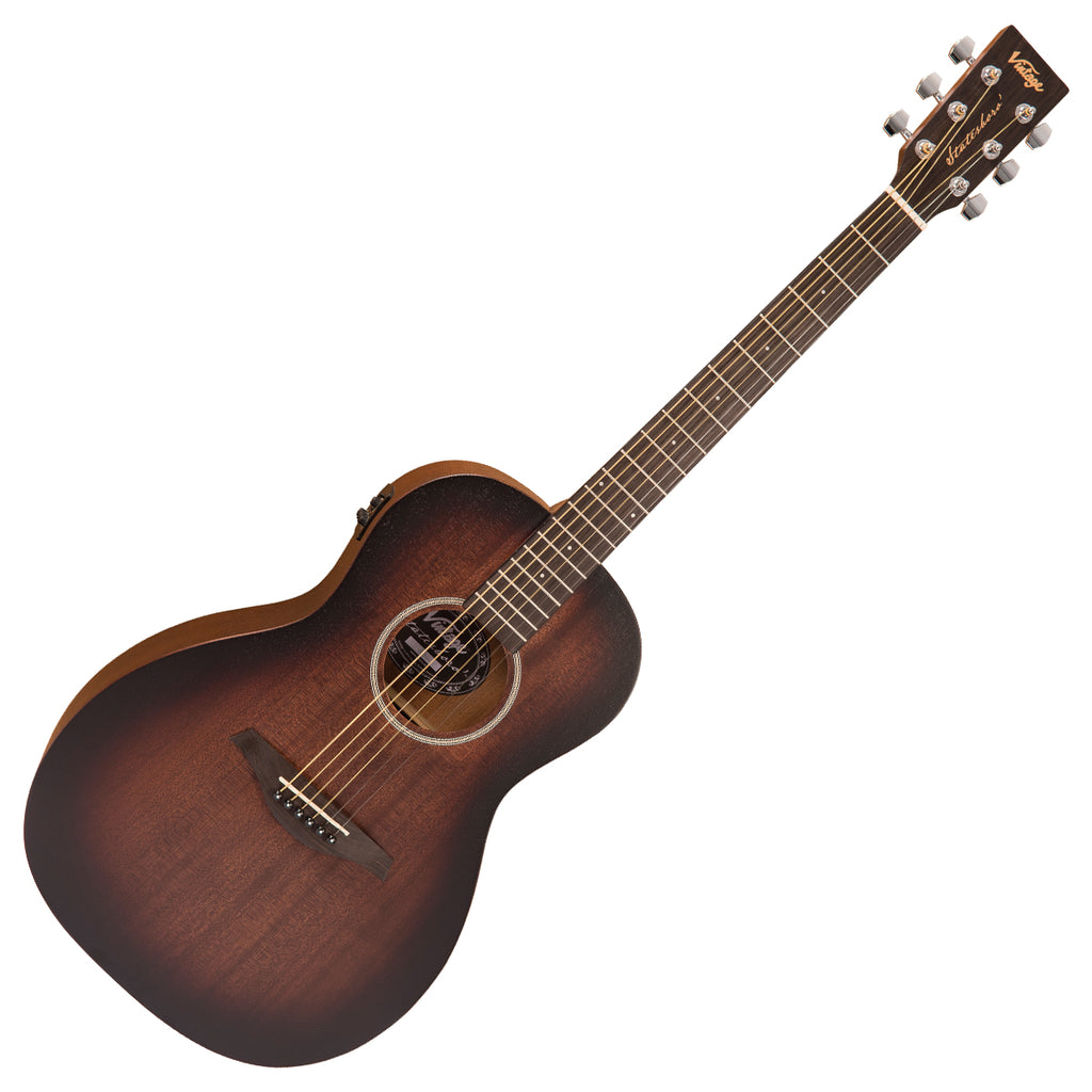 Vintage Vintage Statesboro' 'Parlour' Electro-Acoustic Guitar ~ Whisky Sour
