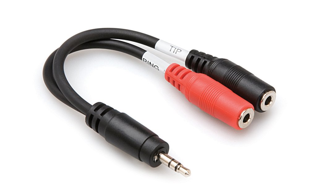 Hosa Hosa YMM-261 Stereo Breakout 3.5mm TRS to Dual 3.5mm TSF
