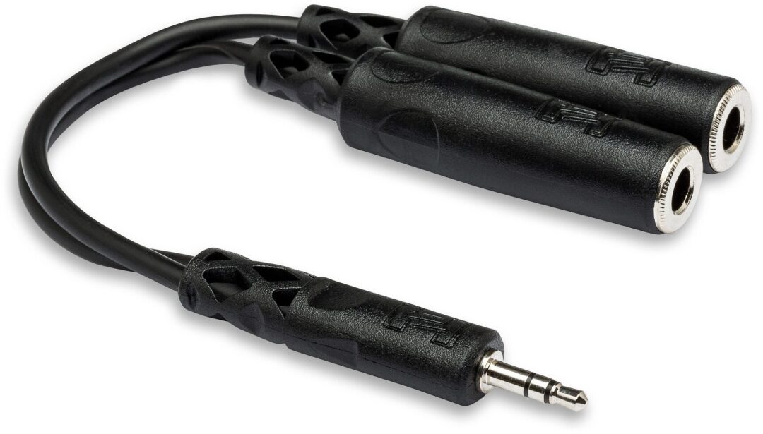 Hosa Hosa YMP-233 Y Cable - 3.5mm TRS Male to Dual 1/4 inch TRS Female
