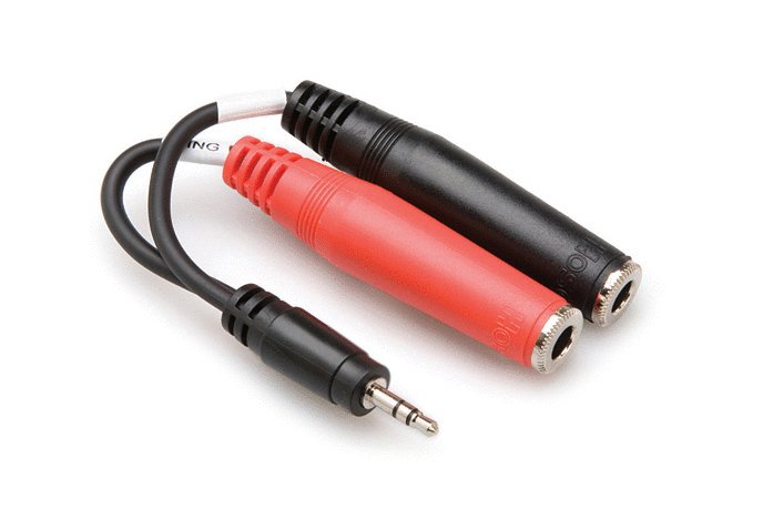 Hosa Hosa YMP-137 3.5mm TRS to Dual 1/4" TSF