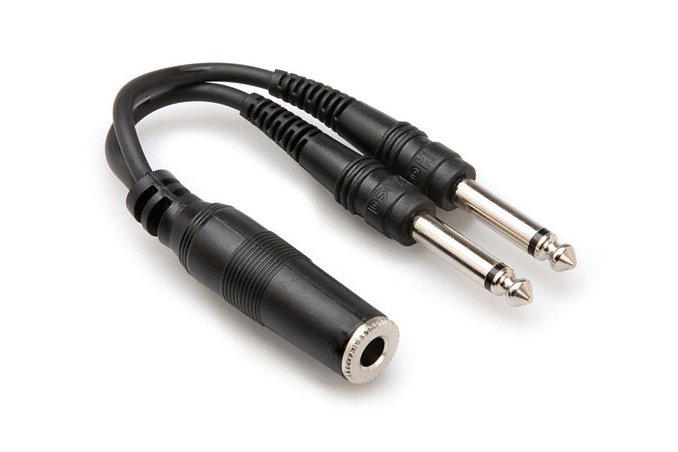 Hosa Hosa YPP-106 Y Cable 1/4" TSF to Dual 1/4" TS
