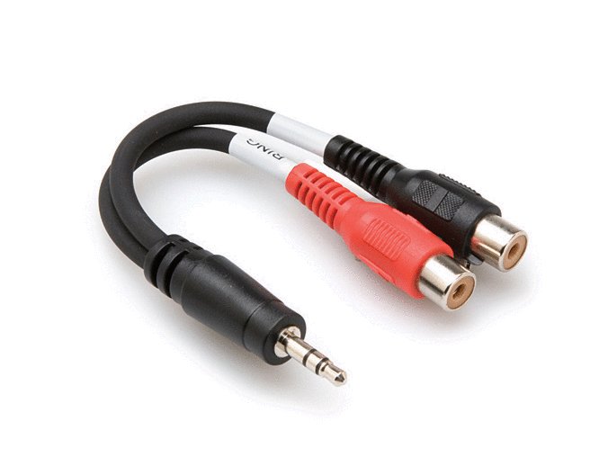 Hosa Hosa YRA-154 Stereo Breakout 3.5mm TRS to Dual RCAF