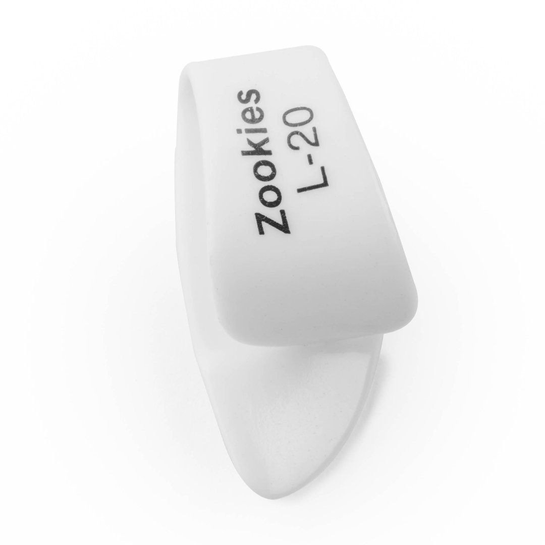 Dunlop Dunlop Z9003L20 Zookies Thumbpicks Large 20 Degree Tip Angle. (12 Pack